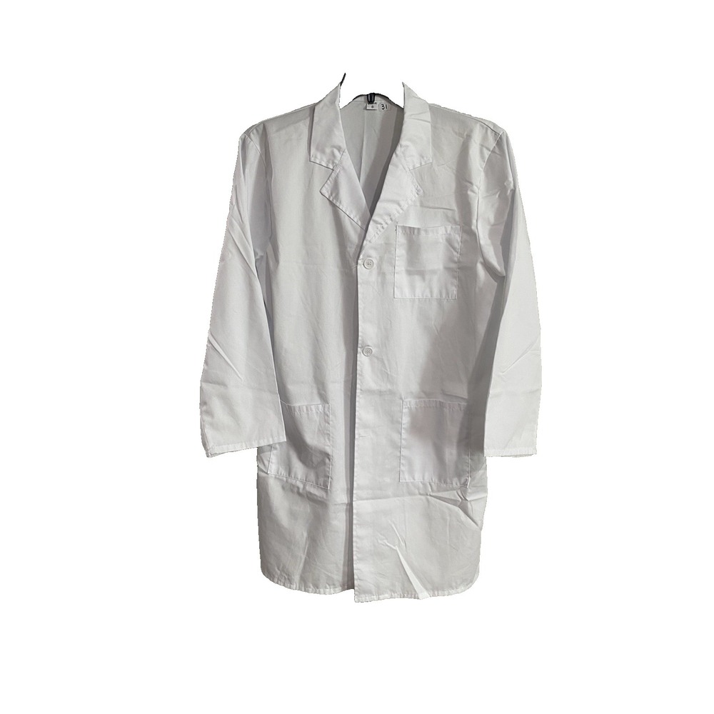Doctor lab coat jacket WHITE long COSTUME hospital medical size SMALL EUC G1